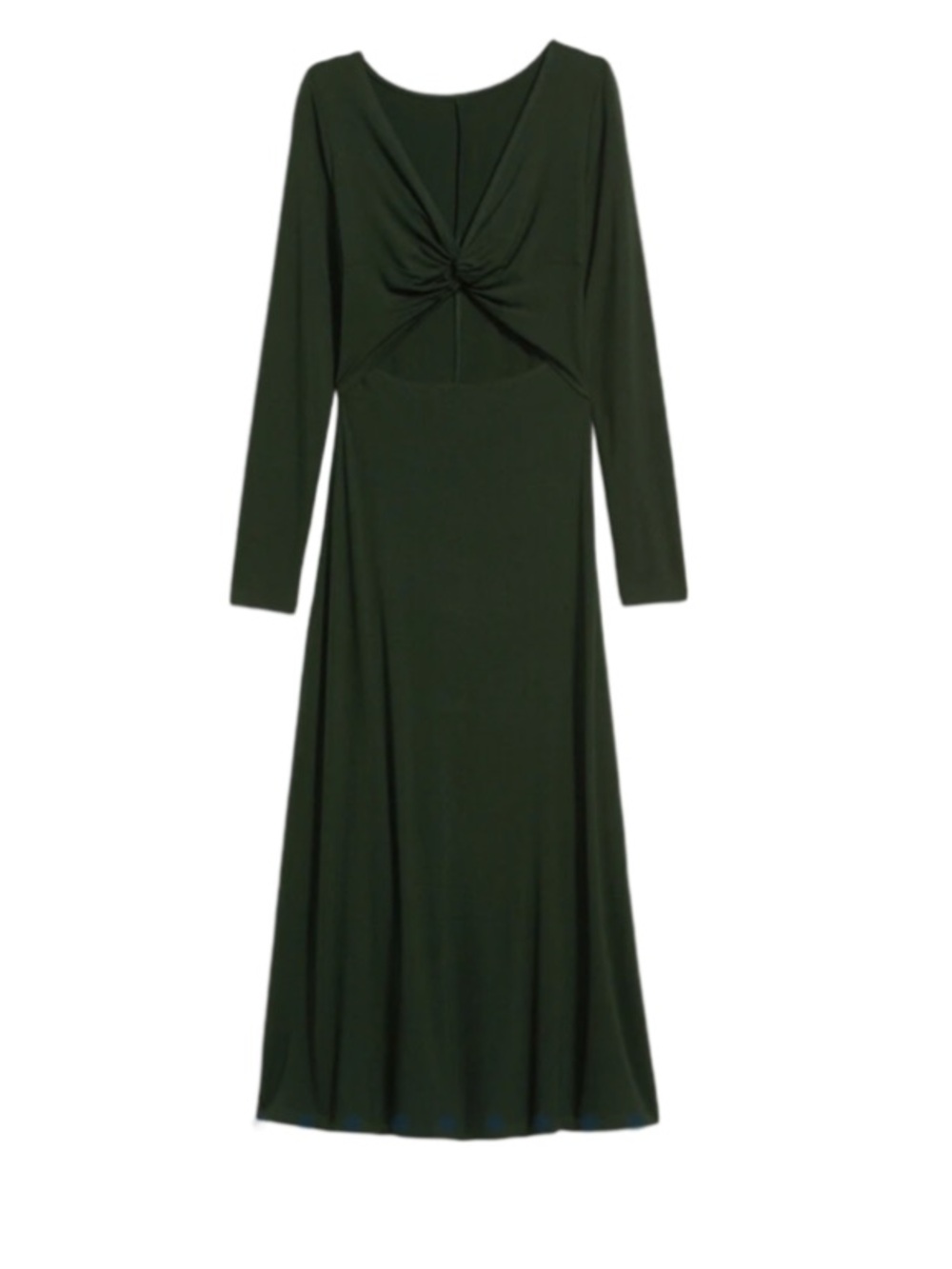 Old Navy Fit & Flare Twist-Front Cutout Midi
Dress - Hunter Green M NWT